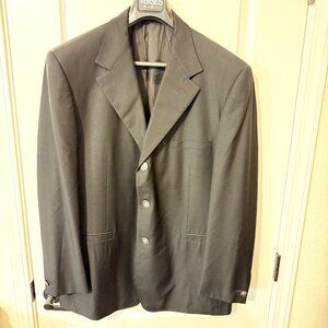$3000 Authentic GIANNI VERSACE Made in ITALY Medusa Men's Black Blazer Sz.54R